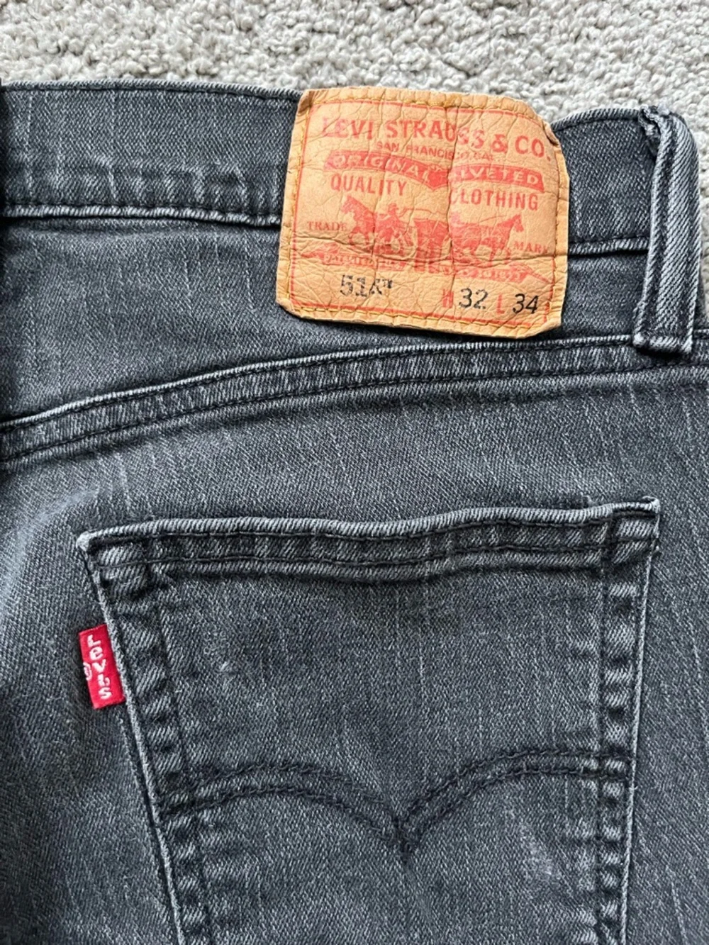 Levi’s 514 - Men's Black Slim Straight Jeans - 32x34